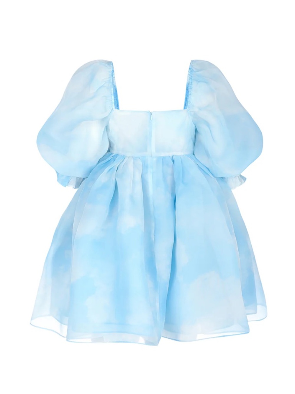 Selkie Head in the Clouds Blue & White Puff Dress - Picture 5 of 10
